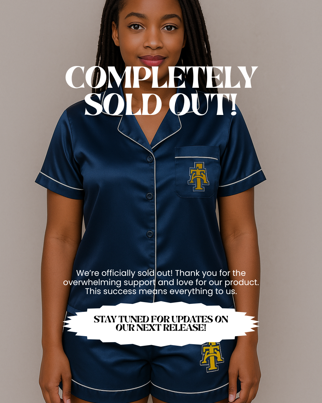 NCAT Short Sleeve Satin Pajama