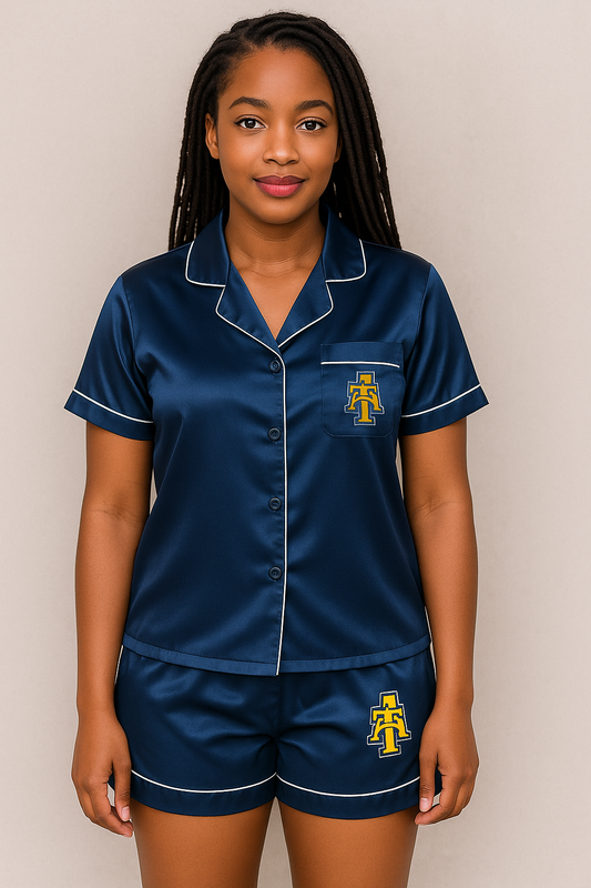 NCAT Short Sleeve Satin Pajama